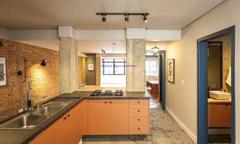 Imagem 2: Apartamento 78m², 01 dormitório e 01 banheiro. Condomínio com portaria, segurança 24hrs