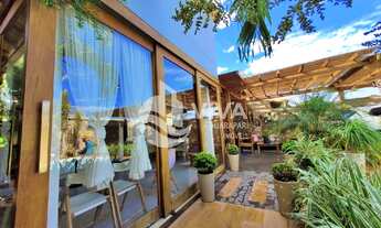 Imagem: Casa linear com área de lazer completa