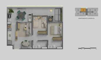 Imagem 6: Apartamento à venda em São José dos Campos-SP, Palmeiras de São José: 2 quartos, 1 suíte