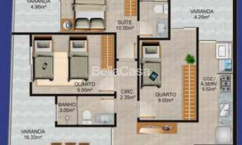 Imagem 7: Apartamento 02 quartos, sendo 01 suíte com 01 vaga de garagem localizado na Praia do Morro