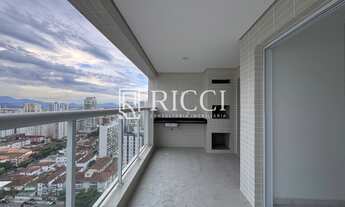 Imagem 1: Apartamento à venda em Gonzaga, Santos-SP: 3 quartos, 1 suíte, 2 salas, 3 banheiros, 2 va