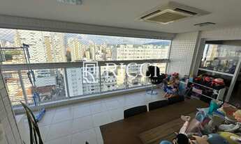 Imagem 6: Apartamento na quadra da praia com varanda com churrasqueira e lazer completo