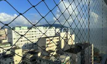 Imagem 4: Apartamento na quadra da praia com varanda com churrasqueira e lazer completo