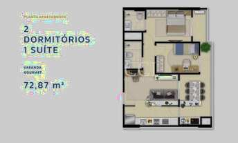 Imagem 2: Apartamento com 2 Quartos à Venda na Encruzilhada, Santos