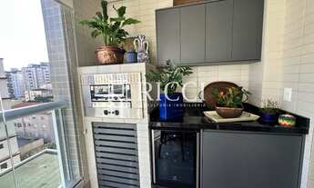 Imagem 3: Apartamento na Aparecida, super moderno com 2 suítes espaçosas e varanda com churrasqueira