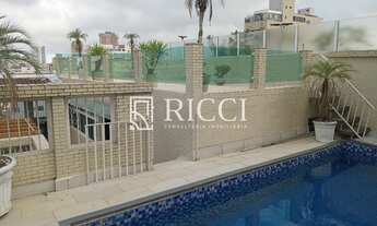 Imagem 1: Cobertura de alto padrão com 4 quartos e 2 suítes na Aparecida, Santos-SP: 5 salas, 4 banh