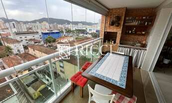 Imagem 2: Apartamento para Venda no Gonzaga, Santos-SP: 3 Quartos, 1 Suíte, 2 Salas, 3 Banheiros, 2