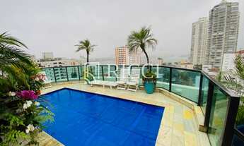 Imagem 2: Imponente cobertura de luxo com 6 quartos na Ponta da Praia, Santos-SP: 3 suítes, 4 salas