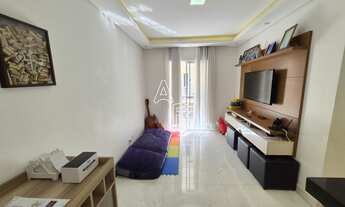 Imagem 2: Apartamento região central de Cotia com varanda piso em porcelanato, vaga, condomínio com