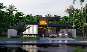 Imagem 2: CASA LINEAR EM ALTO PADRÃO COM 3 SUÍTES A VENDA NO CONDOMÍNIO ALPHAVILLE 3 EM RIO DAS OSTR