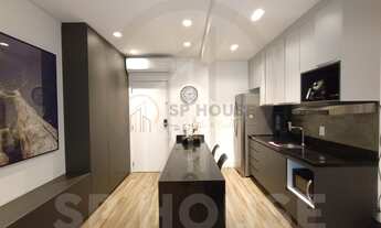 Imagem 6: Apartamento para venda e locação, Indianópolis, com 41m² ,todo mobiliado com 1 quarto,1 ba