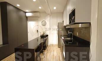 Imagem 5: Apartamento para venda e locação, Indianópolis, com 41m² ,todo mobiliado com 1 quarto,1 ba