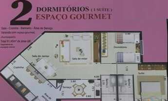 Imagem 5: 2 QUARTOS, EM CONSTRUÇÃO - EMBU DAS ARTES