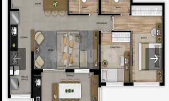 Imagem 2: Apartamento a venda no The Address na Vila Gilda em Santo André, 82m² Apartamento no 10º a