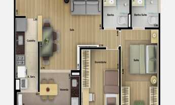 Imagem 2: APARTAMENTO À VENDA NO EDIFÍCIO CONNECT PLANETA - ALTO DA BOA VISTA - SOROCABA/SP