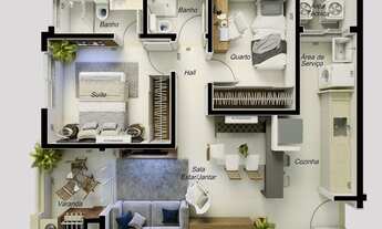 Imagem 5: APARTAMENTO EM CONSTRUÇÃO 2 QUARTOS BAIRRO SANTA MONICA PERTO DO HOSPITAL MADRECOR