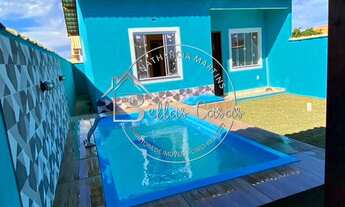 Imagem: Bela casa de 2 quartos com piscina e área