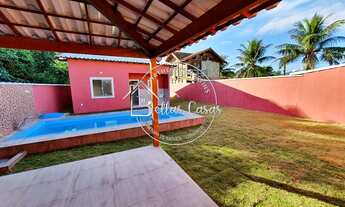 Imagem: Bela casa de 2 quartos com piscina e área