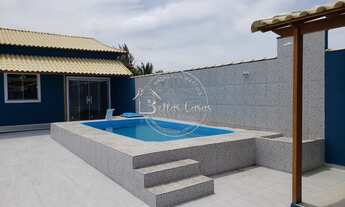 Imagem: Bela casa de 2 quartos com piscina e área