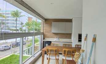 Imagem 6: Apartamento na Riviera com varanda gourmet envidraçada com vista para o mar