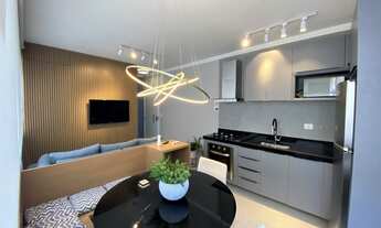 Imagem 2: Apartamento Novo DECORADO 1 dormitório, sala e cozinha com conceito aberto, 1 vaga, à vend