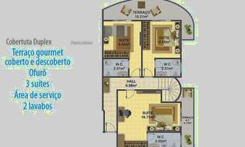 Imagem 4: COBERTURA DUPLEX À VENDA COM VISTA PARA O MAR 3 SUÍTES, ÁREA EXTERNA COM ESTRUTURA PARA OF