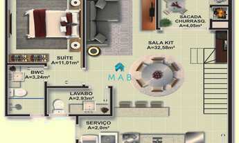 Imagem 3: Apartamento 3 Dormitórios à Venda em Localização Privilegiada no Bairro Itacorubi - Floria