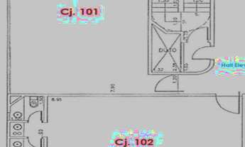 Imagem 7: Locação de Meia Laje no Brooklin Paulista com 139,59m. Com 3 vagas por conjunto, várias sa