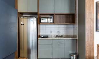 Imagem 3: Locação de Studio de 31 m², nos Jardins, 1 dormitório, banheiro, cozinha equipada , ao lad