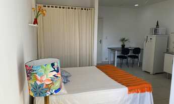 Imagem 2: Locação de Studio no Mirandópolis com 30m, 1 banheiro, com cozinha. Próximo ao metro e par