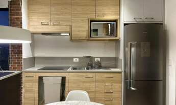 Imagem 6: Locação de Apartamento na Bela Visita com 58m, 1 dormitório, 2 banheiros sendo lavabo, 1va