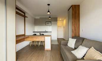 Imagem 4: Venda de Studio no Bosque da Saúde com 28m, 1 dormitório, 1 banheiro, sala e cozinha com a