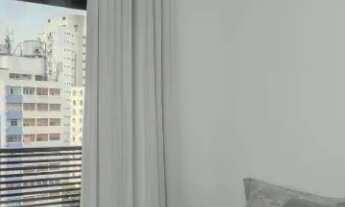 Imagem 4: Venda de Apartamento com 46m², 1 dormitório com varanda, 1 banheiro, sala integrada com co