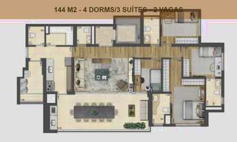 Imagem: VENDA DE APARTAMENTO - 123 M2 - CHÁCARA