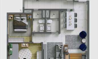 Imagem 2: Apartamento a venda no Jardim Marajoara, 46 e 61mts, 2 e 3 quartos, 1 vaga - VÁRIOS TIPOS