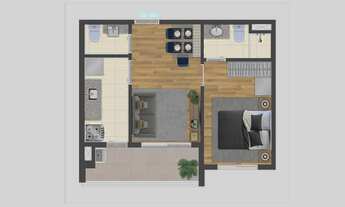 Imagem 3: VENDA DE STUDIOS DE 27 A 41 MTS, MOEMA - 1 SUÍTE E SALA COM SACADA - 1 TORRE = 14 PAVIMENT