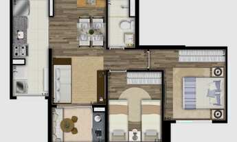 Imagem 2: Venda de Apartamentos em Empreendimento no Morumbi, com apartamentos de 49mts, 2 dormitóri