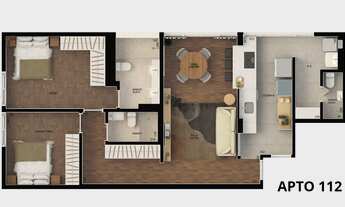 Imagem 4: APTOS a venda na BELA VISTA, rua ARTHUR PRADO c/ 97,50 m2, 2 dorms( 1 suite ) 1 vaga, refo