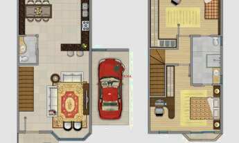 Imagem 2: Casa a venda no condomínio Forest em Gramado 2 Dormitórios sendo 2 suítes