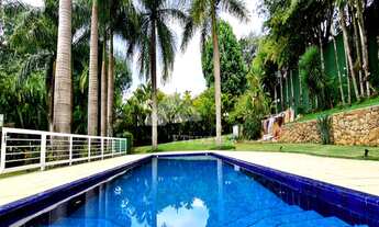 Imagem: Mansão com cascata e jardim, em rua sem