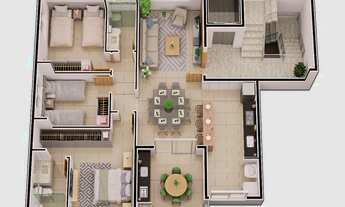 Imagem 4: APARTAMENTO ALTO PADRÃO NO BAIRRO BOM RETIRO COM: 03 QUARTOS (SENDO 1 SÚITE) SALA COZINHA