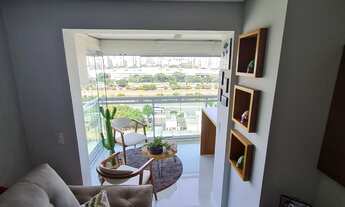 Imagem 6: Belíssimo apartamento com 02 dormitórios e 02 vagas de garagem com varanda gourmet, andar