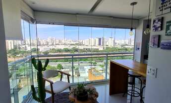 Imagem 5: Belíssimo apartamento com 02 dormitórios e 02 vagas de garagem com varanda gourmet, andar