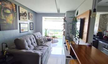 Imagem 3: Belíssimo apartamento com 02 dormitórios e 02 vagas de garagem com varanda gourmet, andar