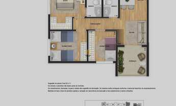 Imagem 3: APARTAMENTO 62,40M², 3 DORMITÓRIOS SENDO 1 SUÍTE, TERRAÇO COM 1 VAGA - LAPA - SÃO PAULO/SP