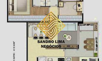 Imagem 3: APARTAMENTO 63,40M², 2 DORMITÓRIOS SENDO 1 SUÍTE, TERRAÇO GOURMET COM 01 VAGA A VENDA - JA