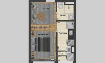 Imagem 2: STUDIO 26,96M² COM 1 VAGA DE GARAGEM A VENDA - IPIRANGA - ZONA SUL - SÃO PAULO / SP
