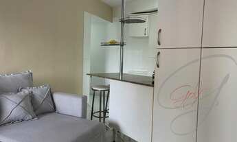 Imagem 4: Apartamento (Studio) com 38 m², contendo dormitório, sala estar/tv, banheiro e garagem, na