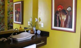 Imagem 4: Casa em condomínio fechado com salão em 3 ambientes com lareira, varanda, 4 suítes, hidro