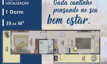 Imagem 2: AP. NOVO, DE 01 DORMITÓRIO COM LAZER NA COBERTURA, PERTINHO DA COSTA E SILVA, SÓ R$ 245MIL